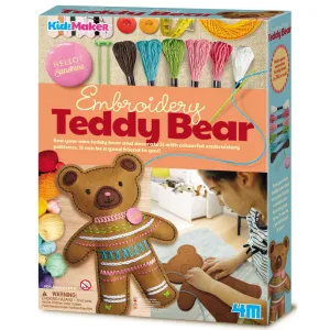 4M Kidz Maker Embroidery Teddy Bear