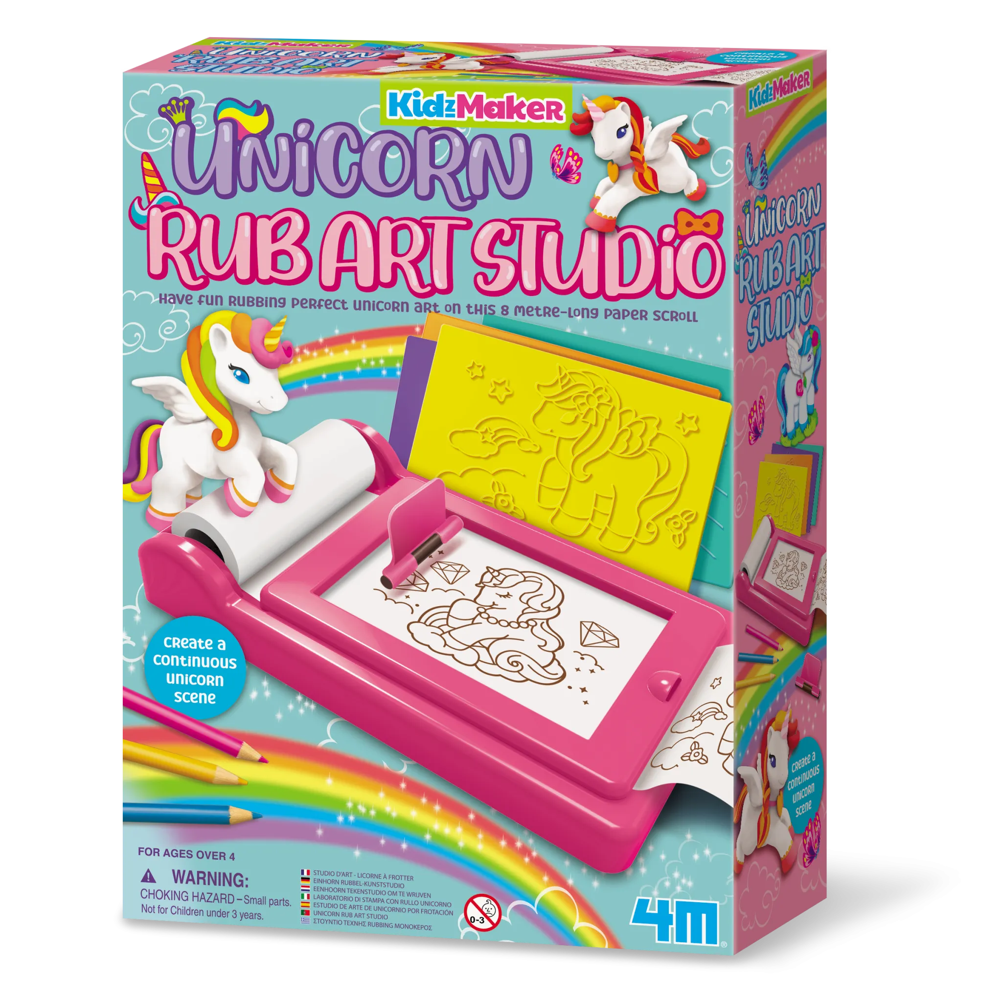 4M - Kidzmaker - Unicorn Rub Art Studio