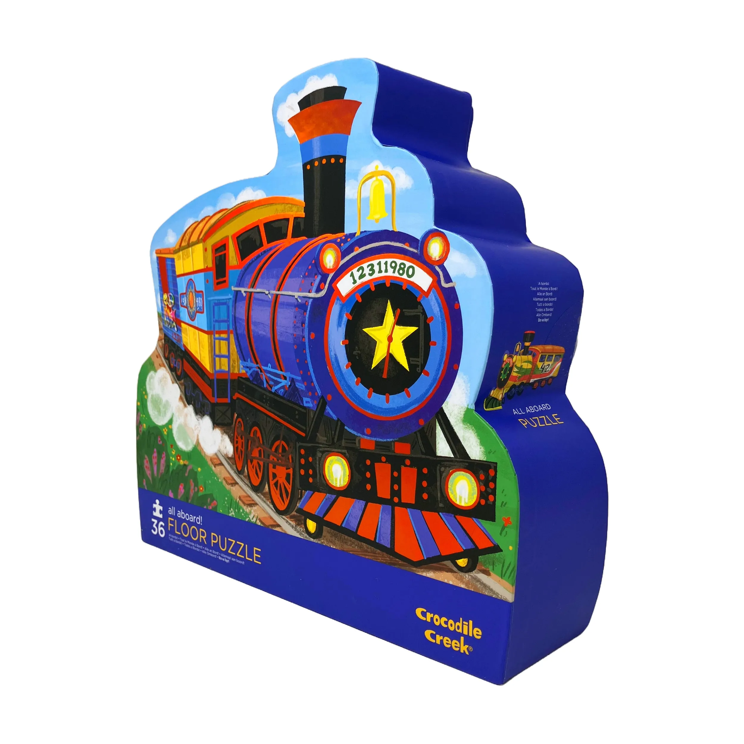 All Aboard! Vibrant Train Floor Puzzle - 36 pc