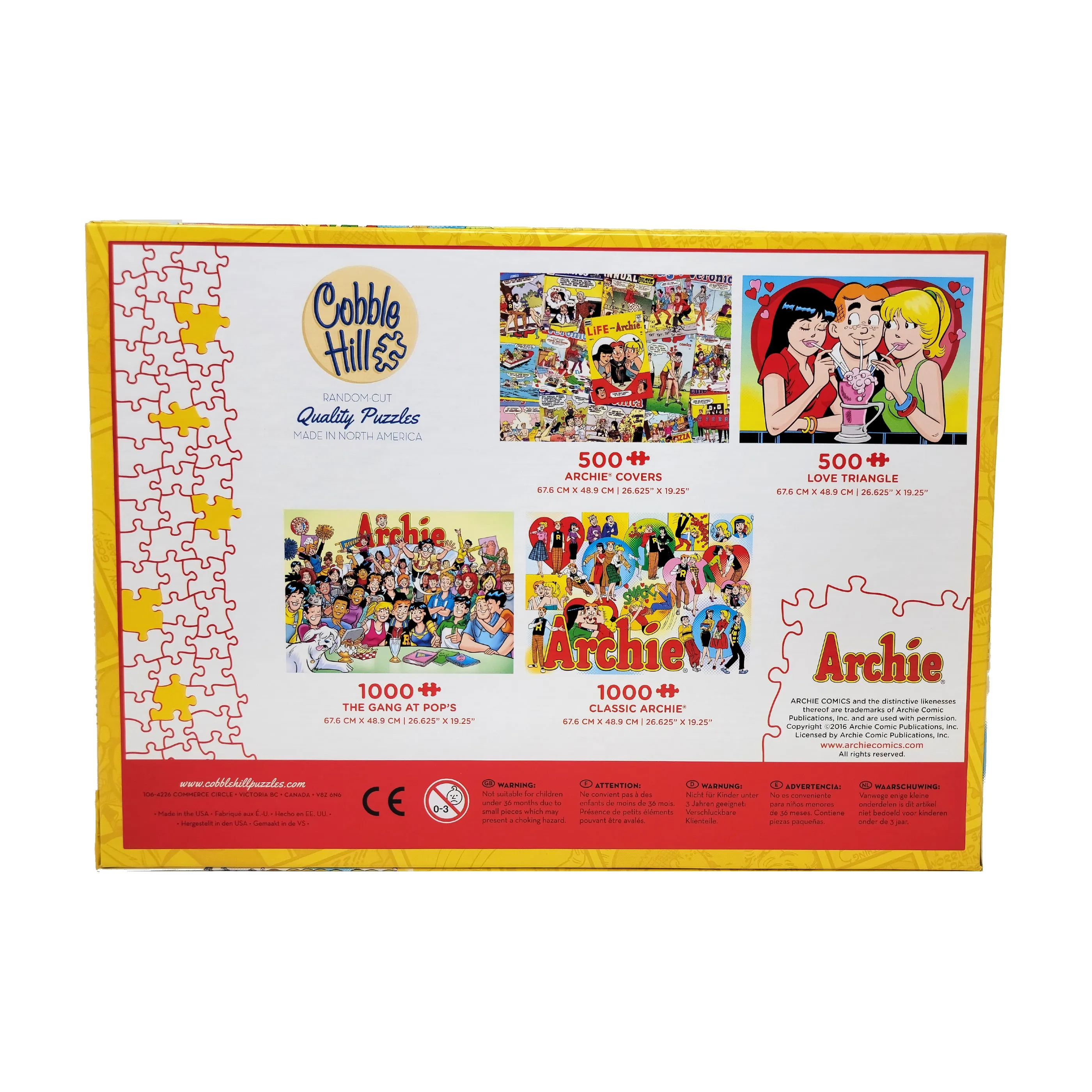 Archie Comics Classic Archie Scenes Jigsaw Puzzle - 1000 pcs