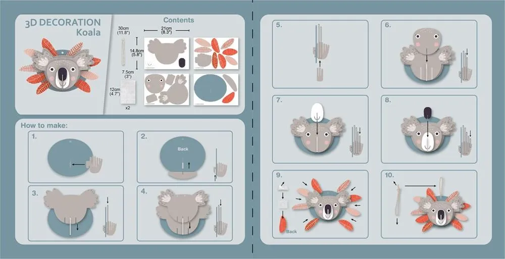 Avenir 3D Decoration Wall Puzzle Koala