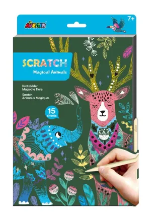 Avenir - A4 Scratch Book - Magical Animals