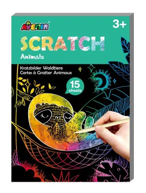 Avenir Mini Scratch Book-Animals