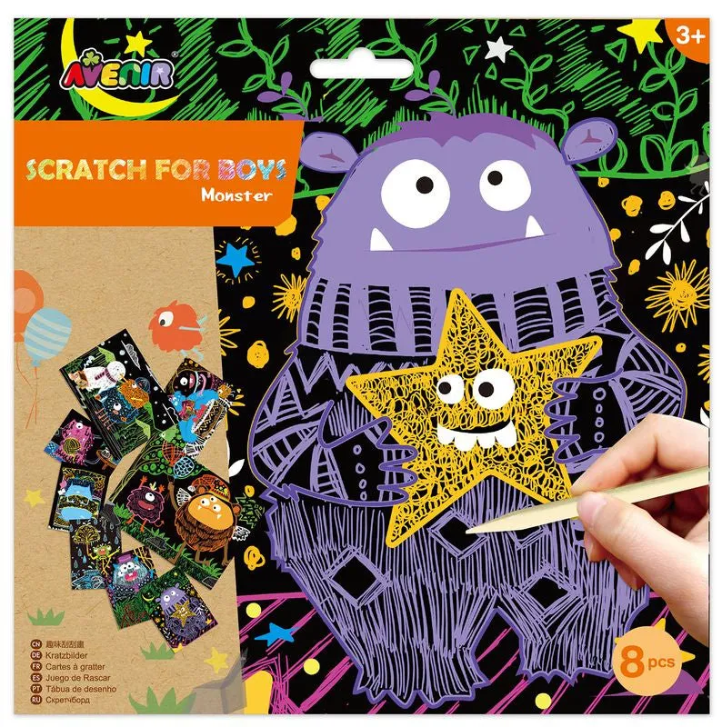 Avenir Scratch Art Monster