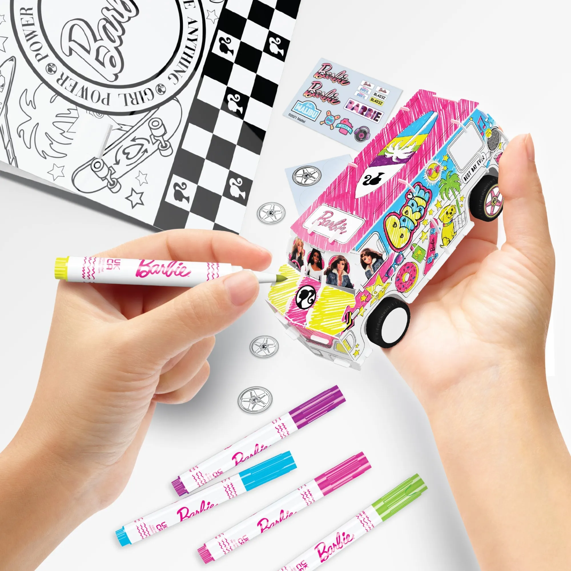 Barbie Creative Maker Kitz Pull Back Diy Super Camper