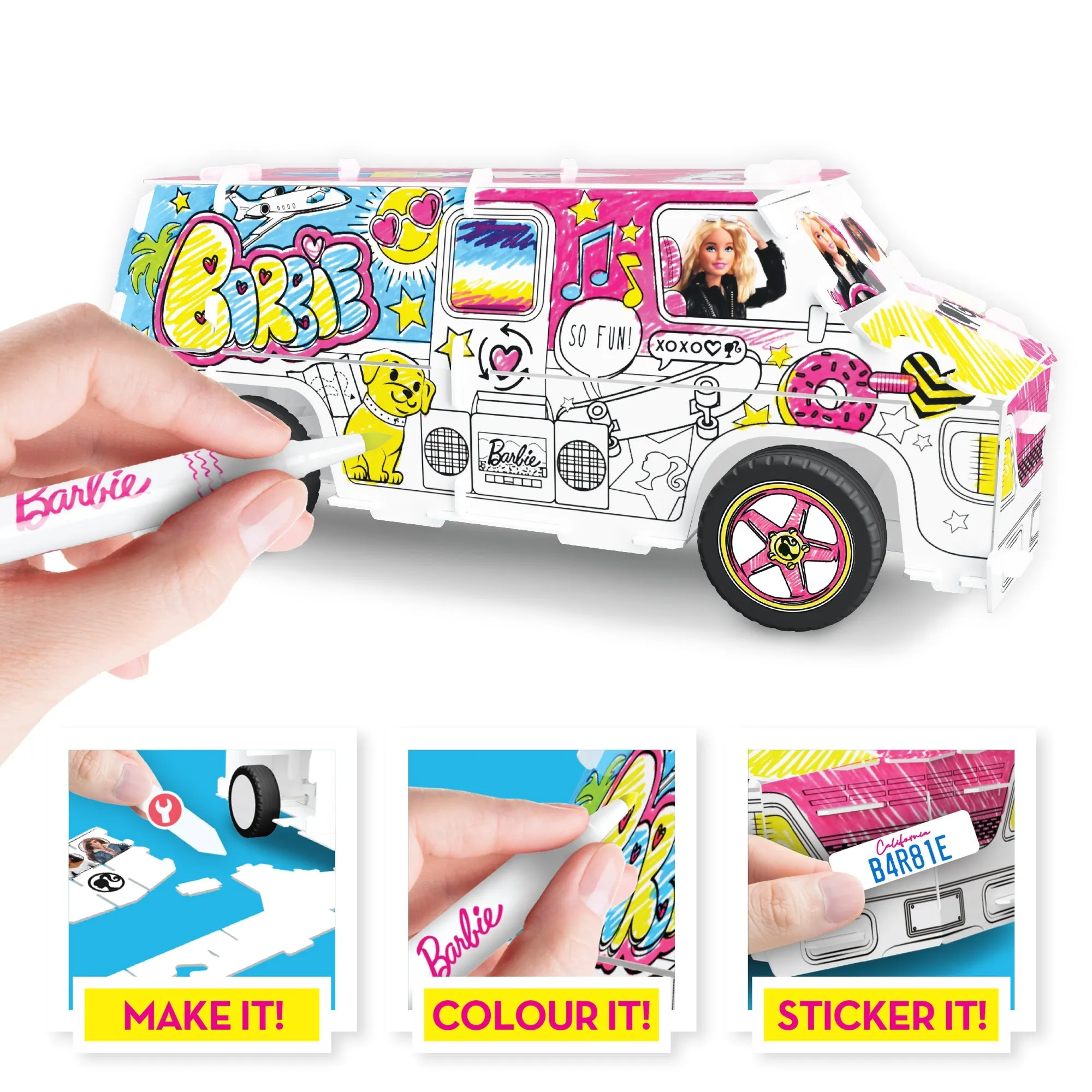 Barbie Creative Maker Kitz Pull Back Diy Super Camper