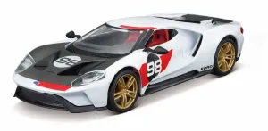 Bburago 1:32 Ford GT Heritage Edition Vehicle 2021 Ford GT White