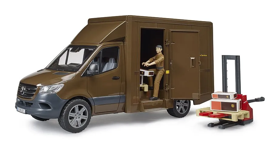 Bruder 02678 MB Sprinter UPS with driver and accessories Wise - Kids Toys