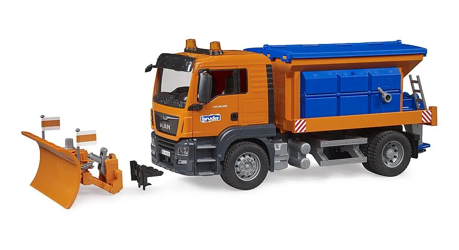 Bruder 03785 MAN TGS Winter service with plow blade Wise - Kids Toys