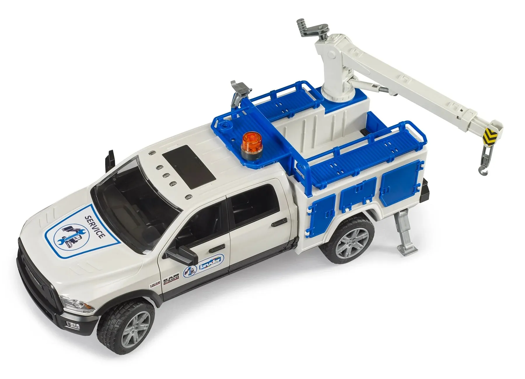 Bruder 2509 Service truck with rotating beacon light RAM 2500 Wise - Kids Toys
