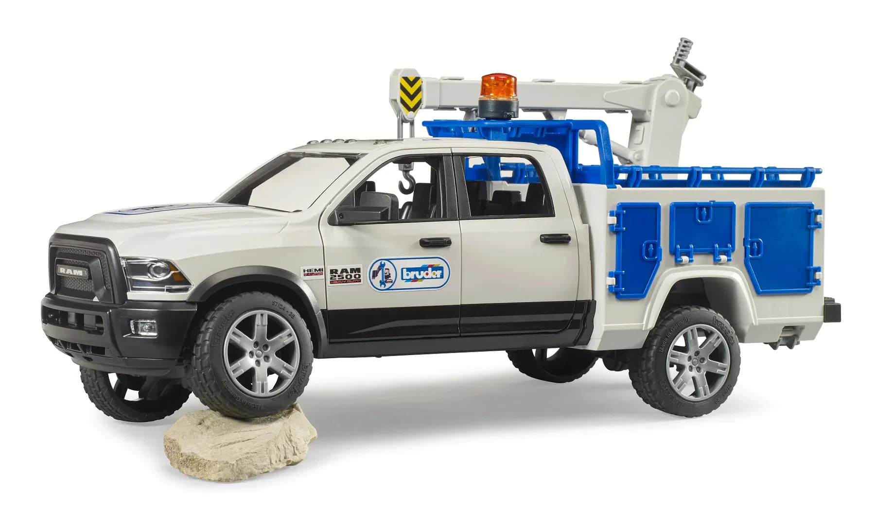 Bruder 2509 Service truck with rotating beacon light RAM 2500 Wise - Kids Toys