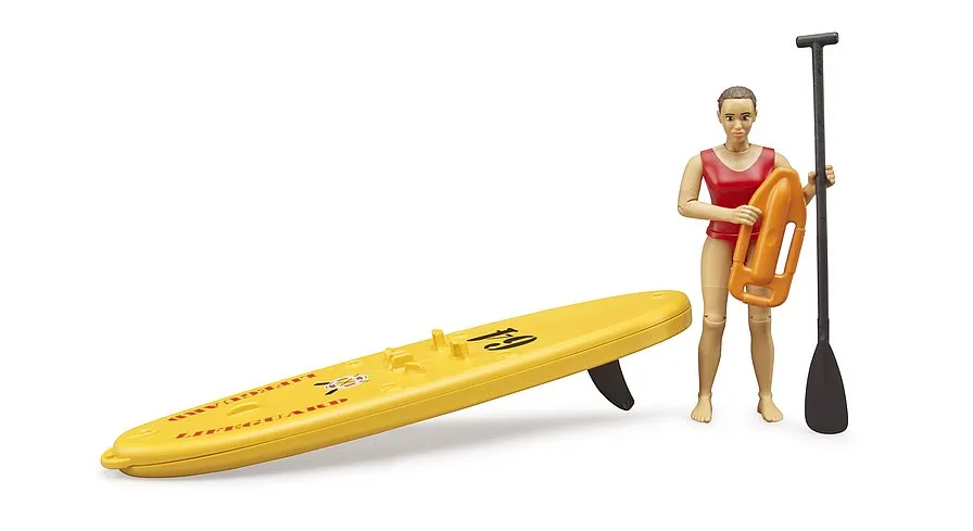 Bruder 62785 bWorld Life Guard w/Stand Up Paddle Wise - Kids Toys