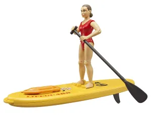 Bruder 62785 bWorld Life Guard w/Stand Up Paddle Wise - Kids Toys