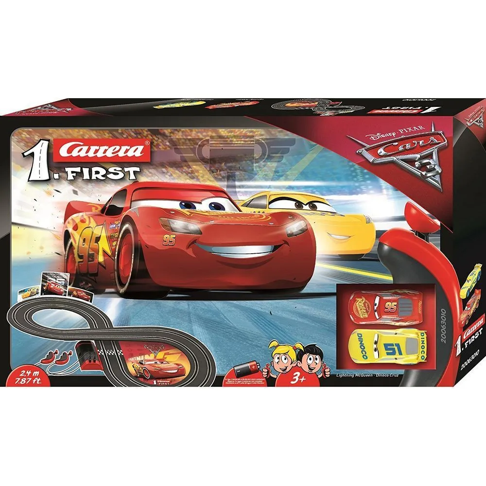 Carrera First Disney Cars 3 Figure 8 Slot Car Set