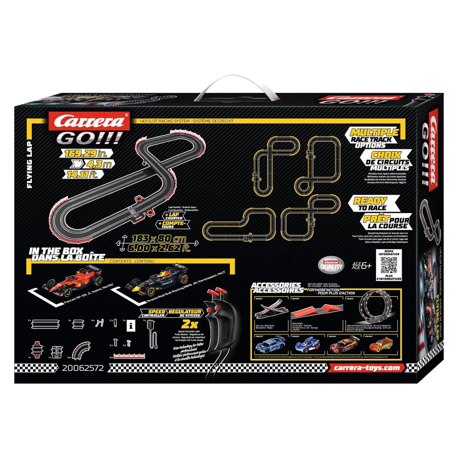 Carrera GO!!! Flying Lap Slot Car Set