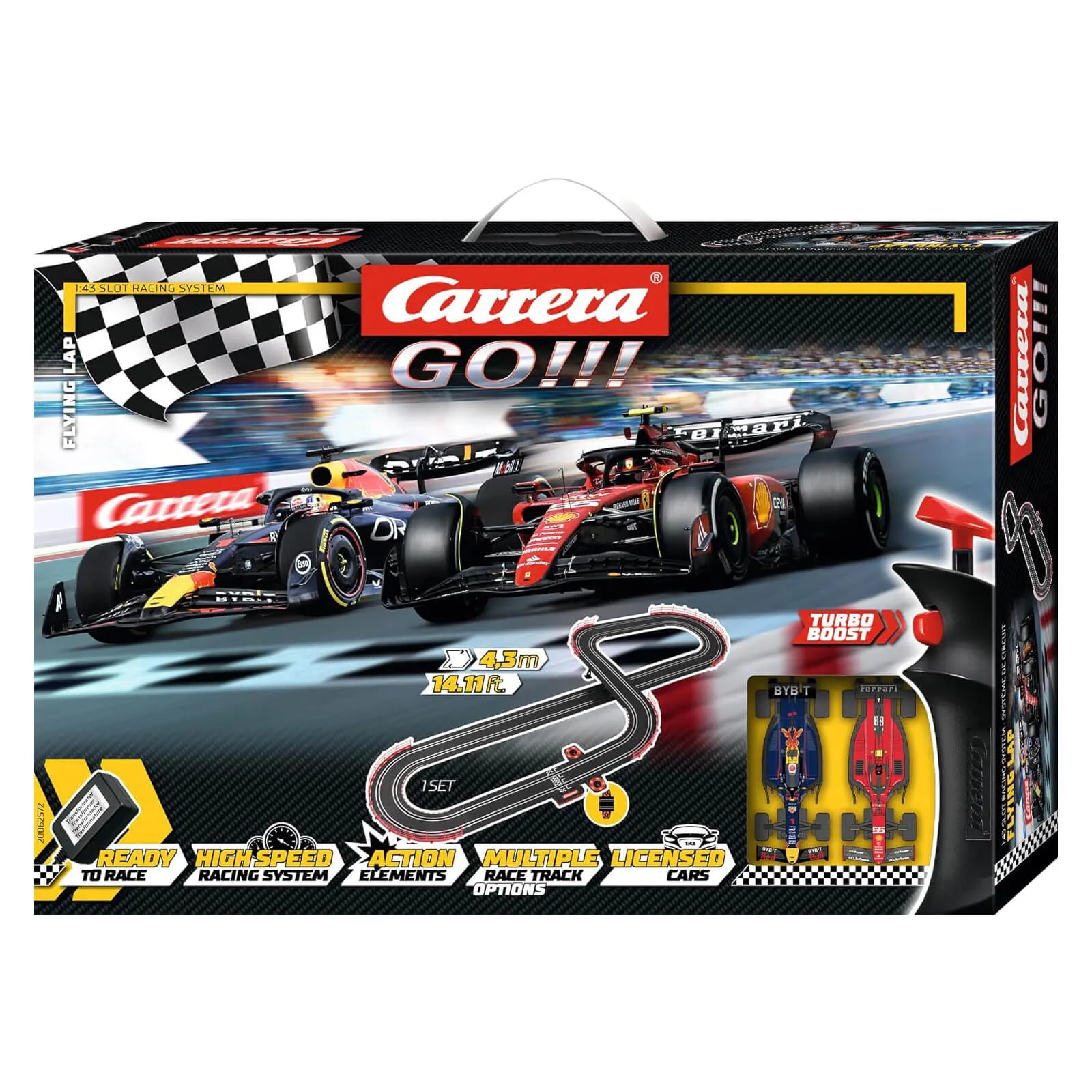 Carrera GO!!! Flying Lap Slot Car Set
