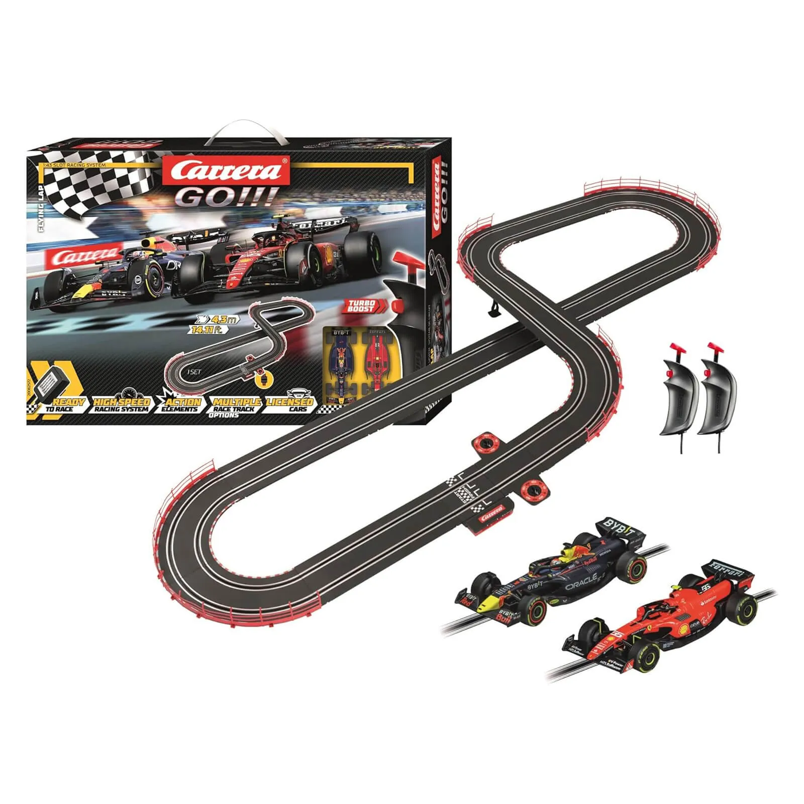Carrera GO!!! Flying Lap Slot Car Set