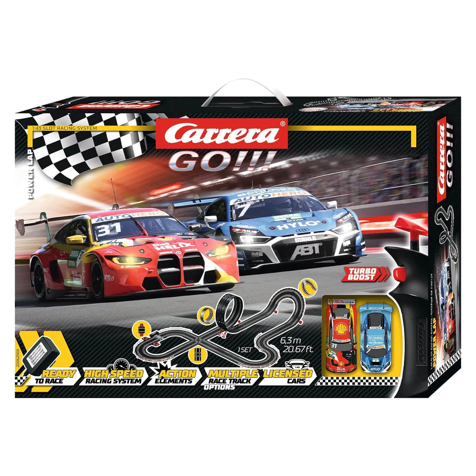 Carrera GO!!! Power Lap Slot Car Set