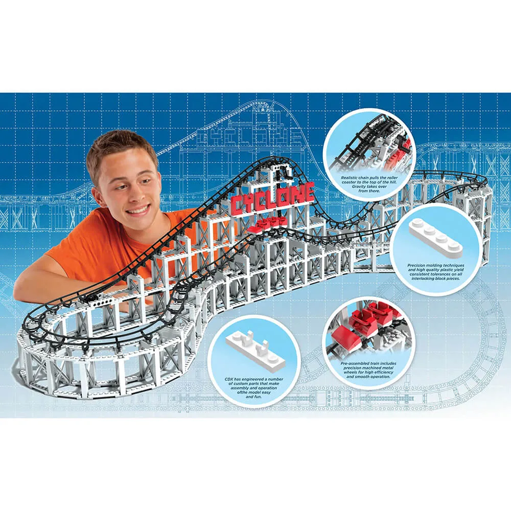 CDX Blocks The Cyclone Roller Coaster 900 Piece Building Kit