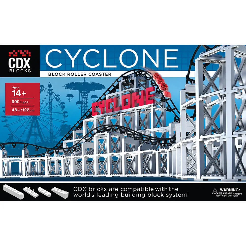 CDX Blocks The Cyclone Roller Coaster 900 Piece Building Kit