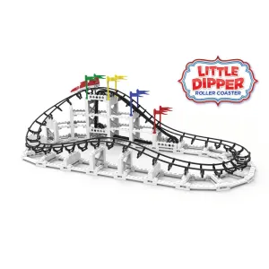 CDX Blocks The Little Dipper Roller Coaster 332 Piece Building Kit