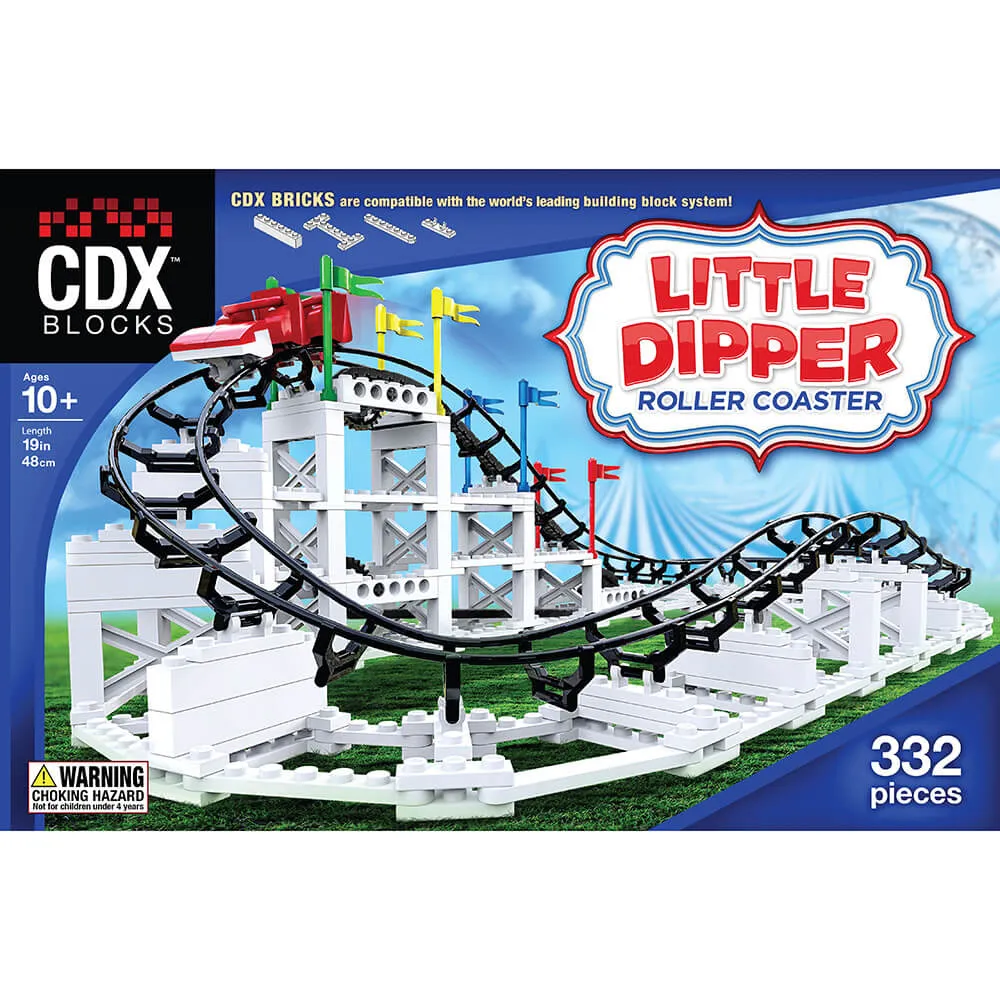 CDX Blocks The Little Dipper Roller Coaster 332 Piece Building Kit