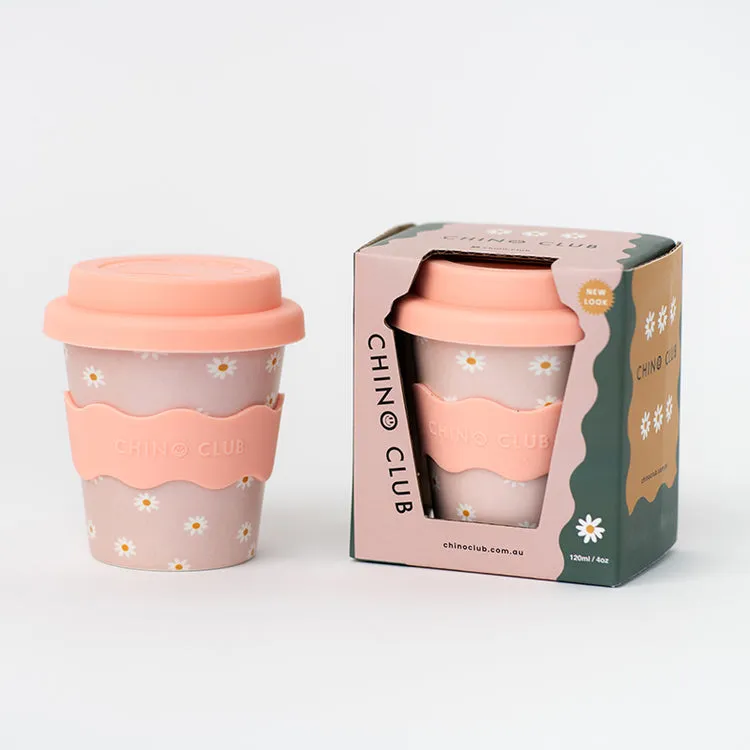 Chino Club | Baby Chino Cup 4oz   Straw | Pink Daisy