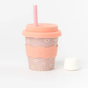 Chino Club | Baby Chino Cup 4oz   Straw | Pink Daisy