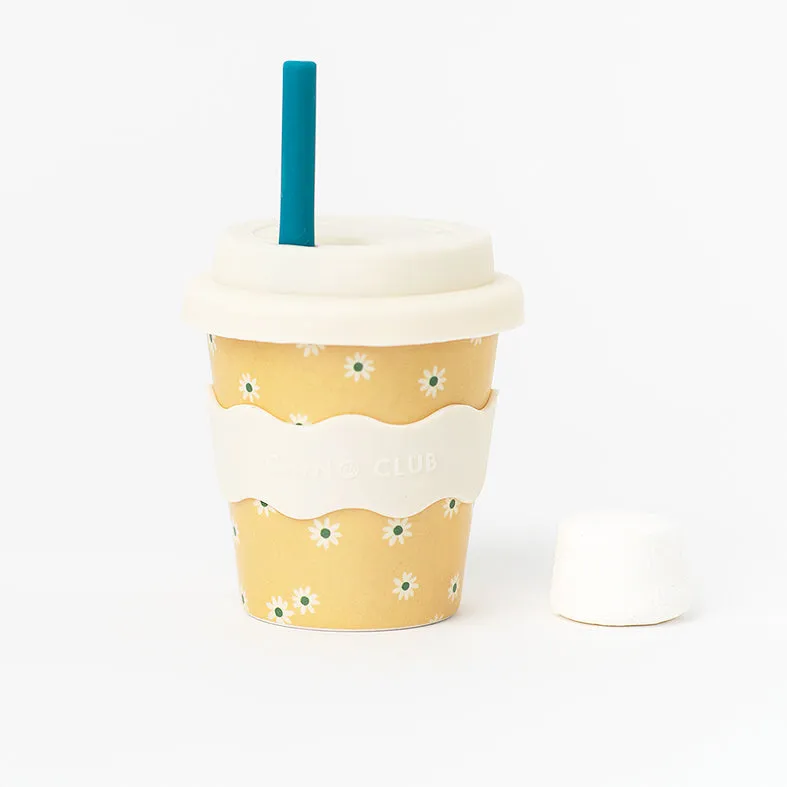 Chino Club | Baby Chino Cup 4oz   Straw | Yellow Daisy