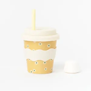 Chino Club | Baby Chino Cup 4oz   Straw | Yellow Daisy
