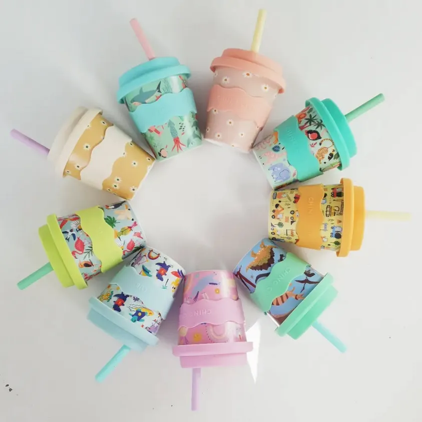 Chino Club | Baby Chino Cup 4oz   Straw | Yellow Daisy