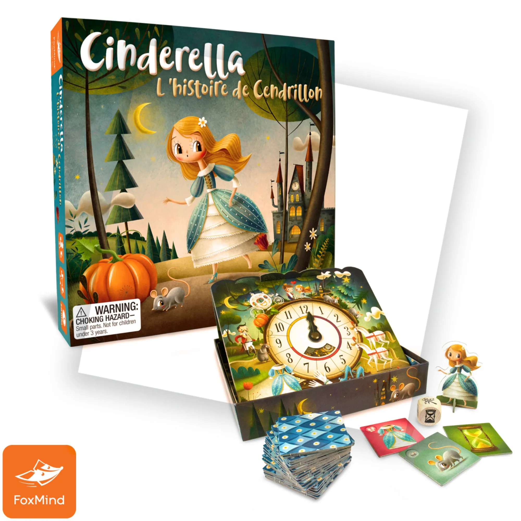 Cinderella Memory Board Game by FoxMind, Cooperative Fairytale Adventure