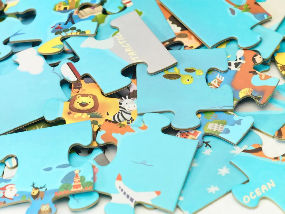Classic World 48 Piece World Map Jigsaw Puzzle