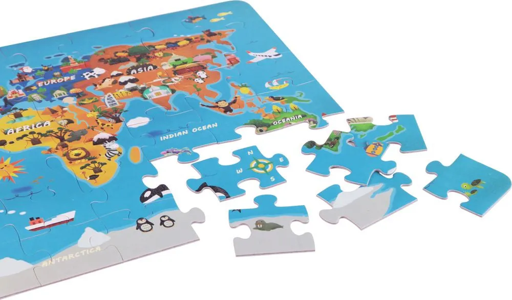 Classic World 48 Piece World Map Jigsaw Puzzle