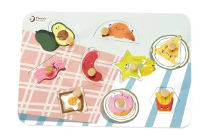 Classic World Breakfast Puzzle With Knobs