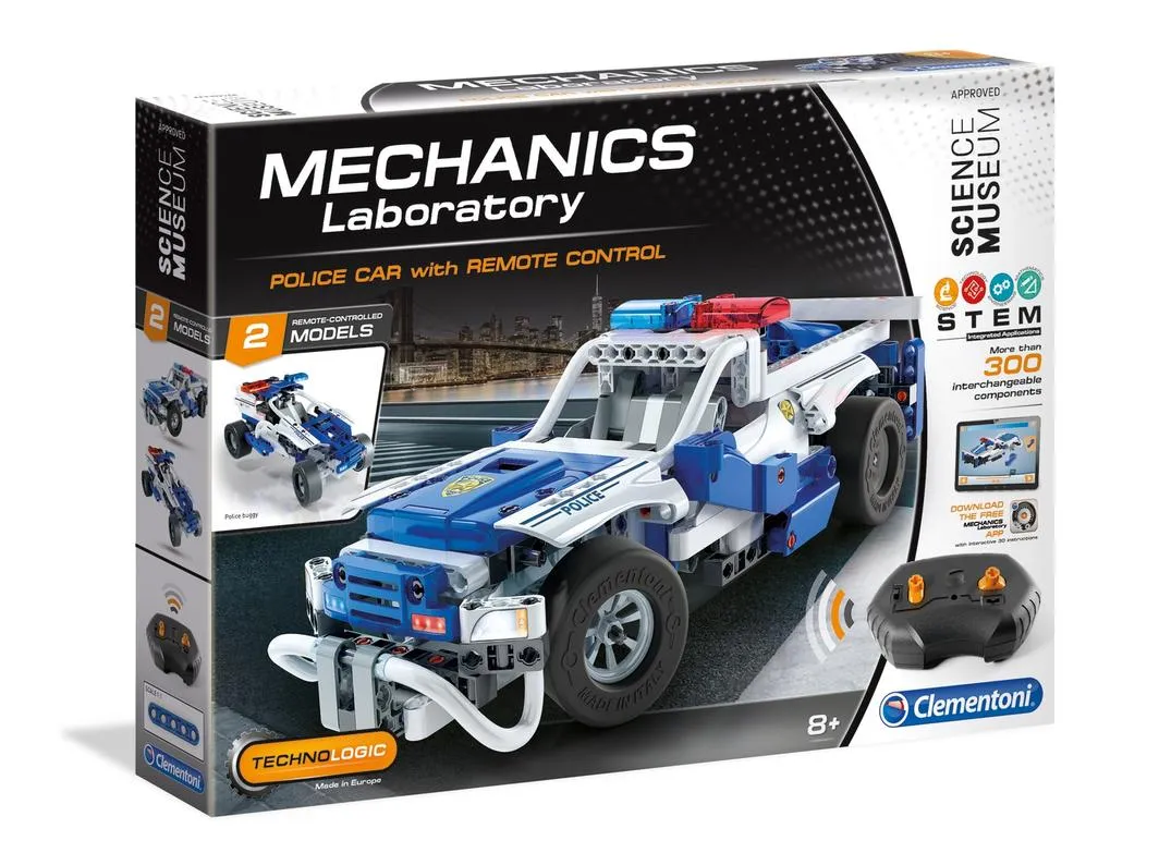 Clementoni Mechanics Laboratory Police Car With Remote Control