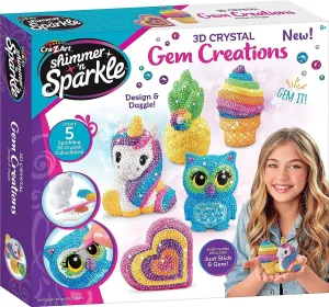 Cra-Z-Art Shimmer N Sparkle 3D Crystal Gem Creations