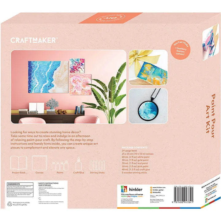 Craft Maker Deluxe Paint Pouring Art Kit
