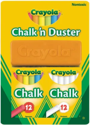 Crayola Chalk N Duster Blister Pack