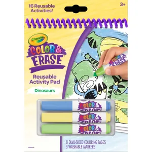 Crayola Colour & Erase Reusable Activity Pad - Dinosaurs