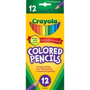 Crayola Full Size Coloured Pencils 12 Pack