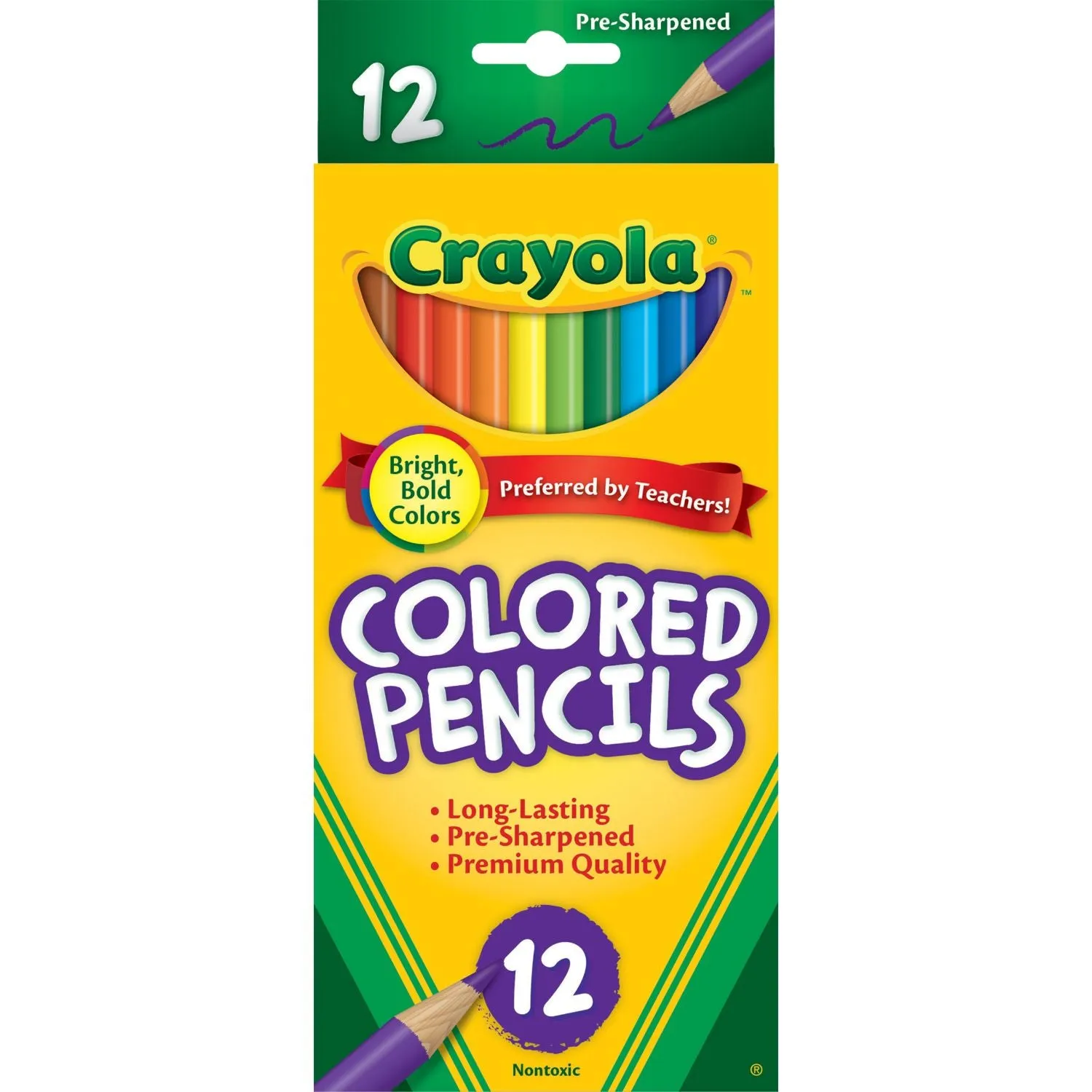 Crayola Full Size Coloured Pencils 12 Pack