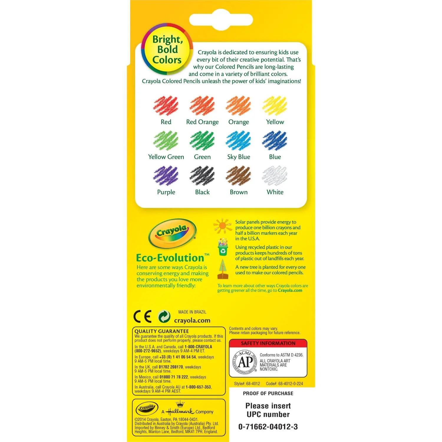 Crayola Full Size Coloured Pencils 12 Pack