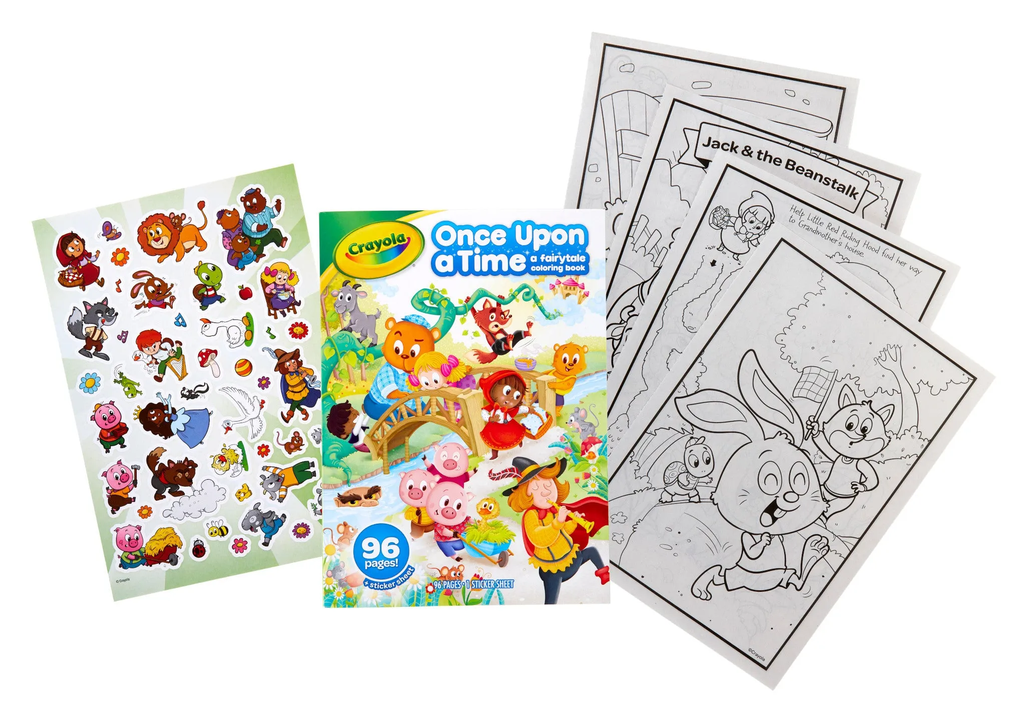 Crayola Once Upon A Time A Fairytale Colouring Book 96 Pages