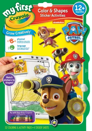 Crayola PAW Patrol My First Colour & Shapes Sticker Activity Book