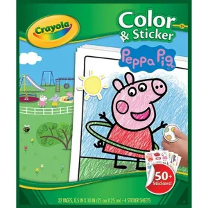 Crayola Peppa Pig Colour & Sticker Book