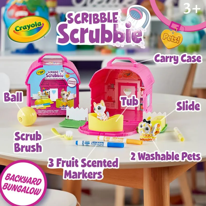Crayola Scribble Scrubbie Backyard Bungalow Playset