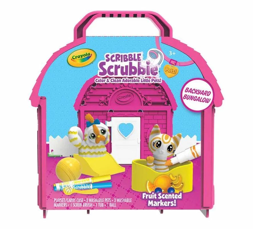 Crayola Scribble Scrubbie Backyard Bungalow Playset