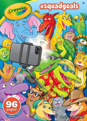 Crayola Squadgoals 96 Page Colouring Book