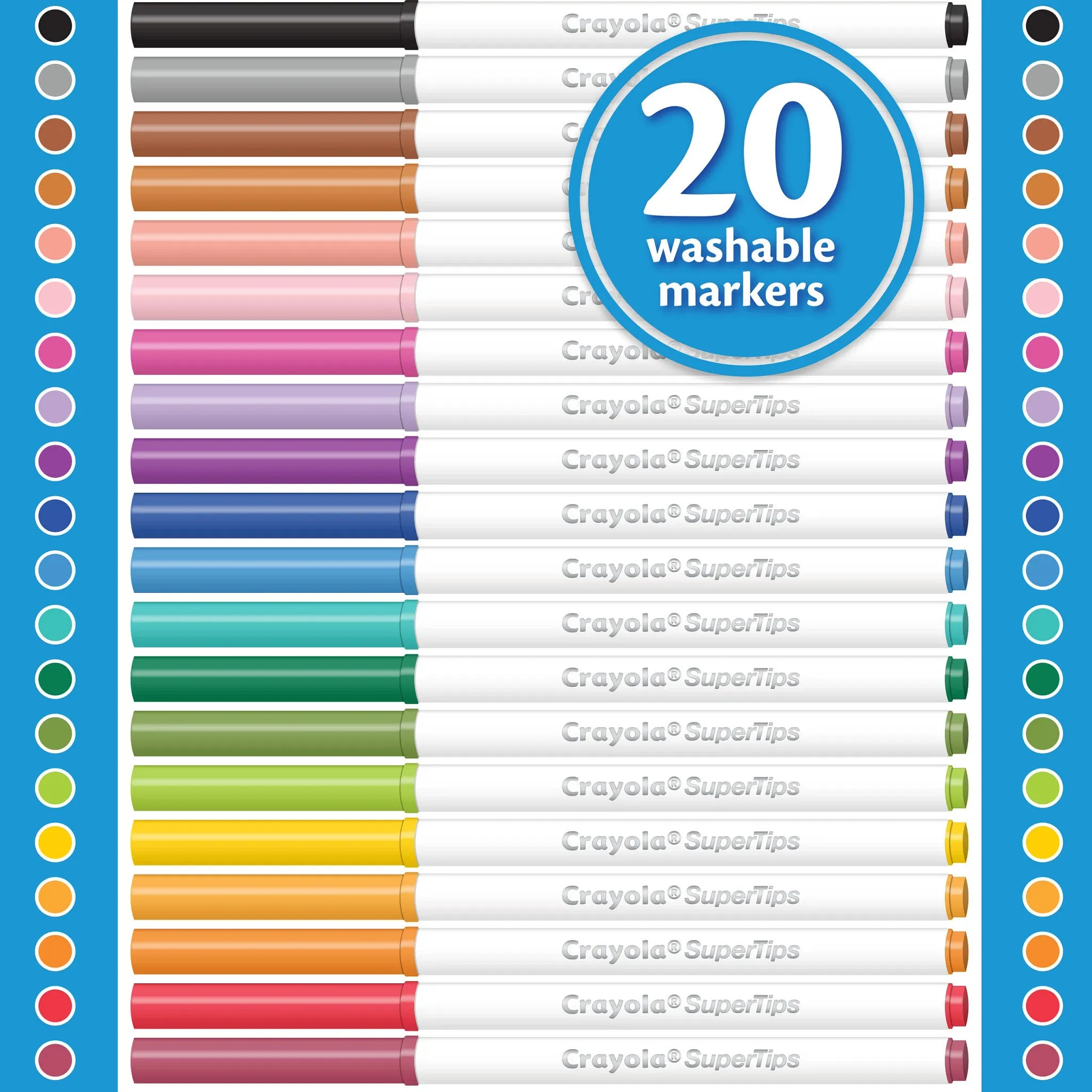 Crayola Super Tip Markers 20 Pack